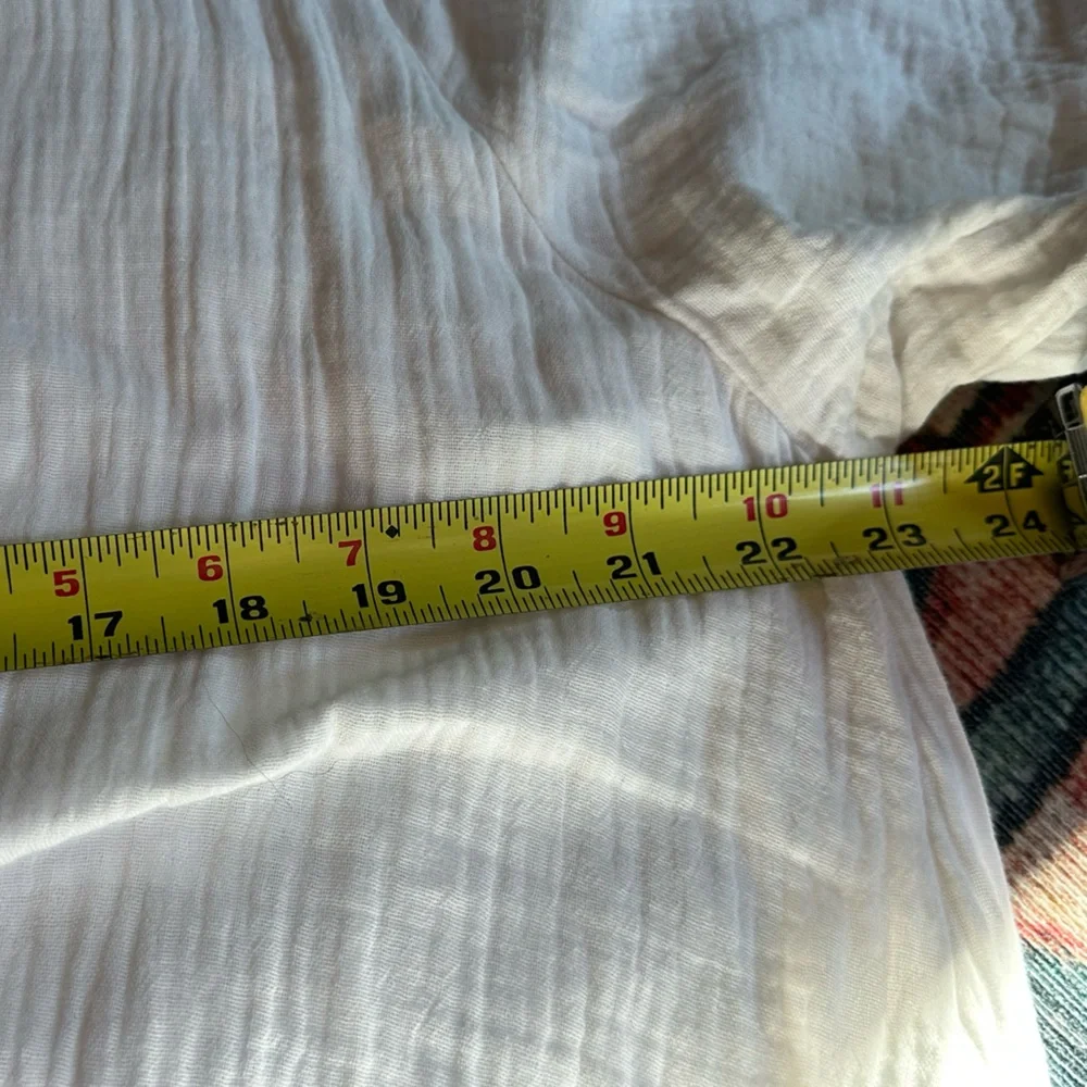 Chico’s white cotton gauze shift dress lined size 3 L - Picture 5 of 10